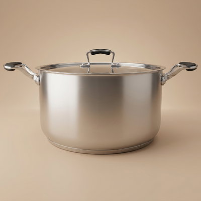 قدر استيل روكي، 18 سم، بيد سليكون - فضي product image 1