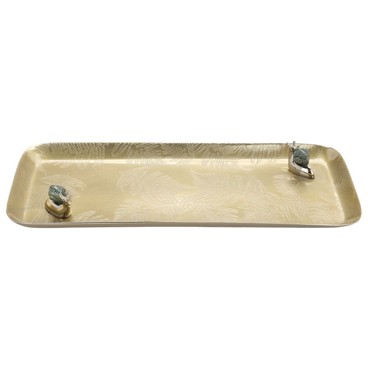 صحن تقديم حلا استيل السيف غاليري، 4×15×37 سم، مستطيل - ذهبي product image