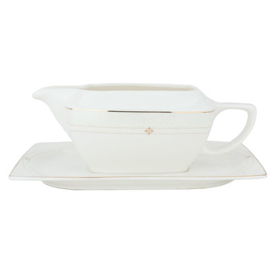 طقم سفرة بورسلان السيف غاليري، مربع، 166قطعة - أبيض product image 6