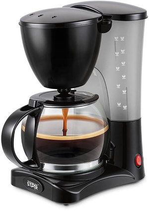ماكينة قهوة بالتنقيط ويننج ستار، 1.2 لتر، 800 واط، ST-9738 - اسود product image