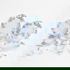 طقم سفرة بورسلان نقش أزرق السيف غاليري، 65 قطعة، دائري - أبيض product image 1
