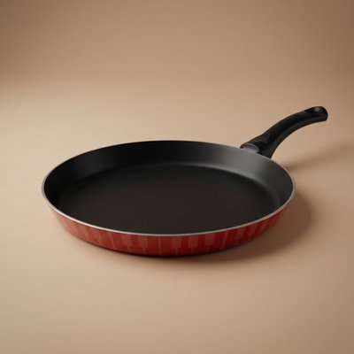 طاوة ألمنيوم السيف بلص، 30 سم - أحمر أسود product image 1