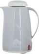 Helios thermos, 0.6 liters, thermal glass inner container, plastic outer shell - white product image 2
