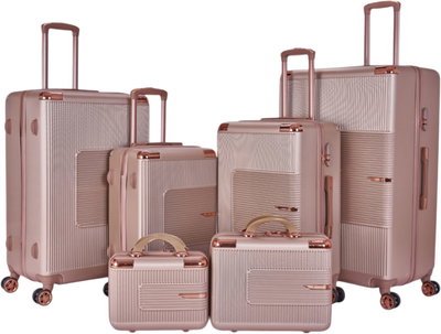 Limra ABS Luggage Set, 6 Sizes, 4 Wheels, 360 Degree Rotating, OT-3012 - Gold product image 1