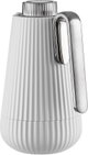 Glory Sumo Thermos, 1 liter, nickel handle, glass interior, push-button - light gray, glossy black product image 3