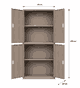 دولاب ملفات معدن، 185×85×40 سم - بيج product image 3