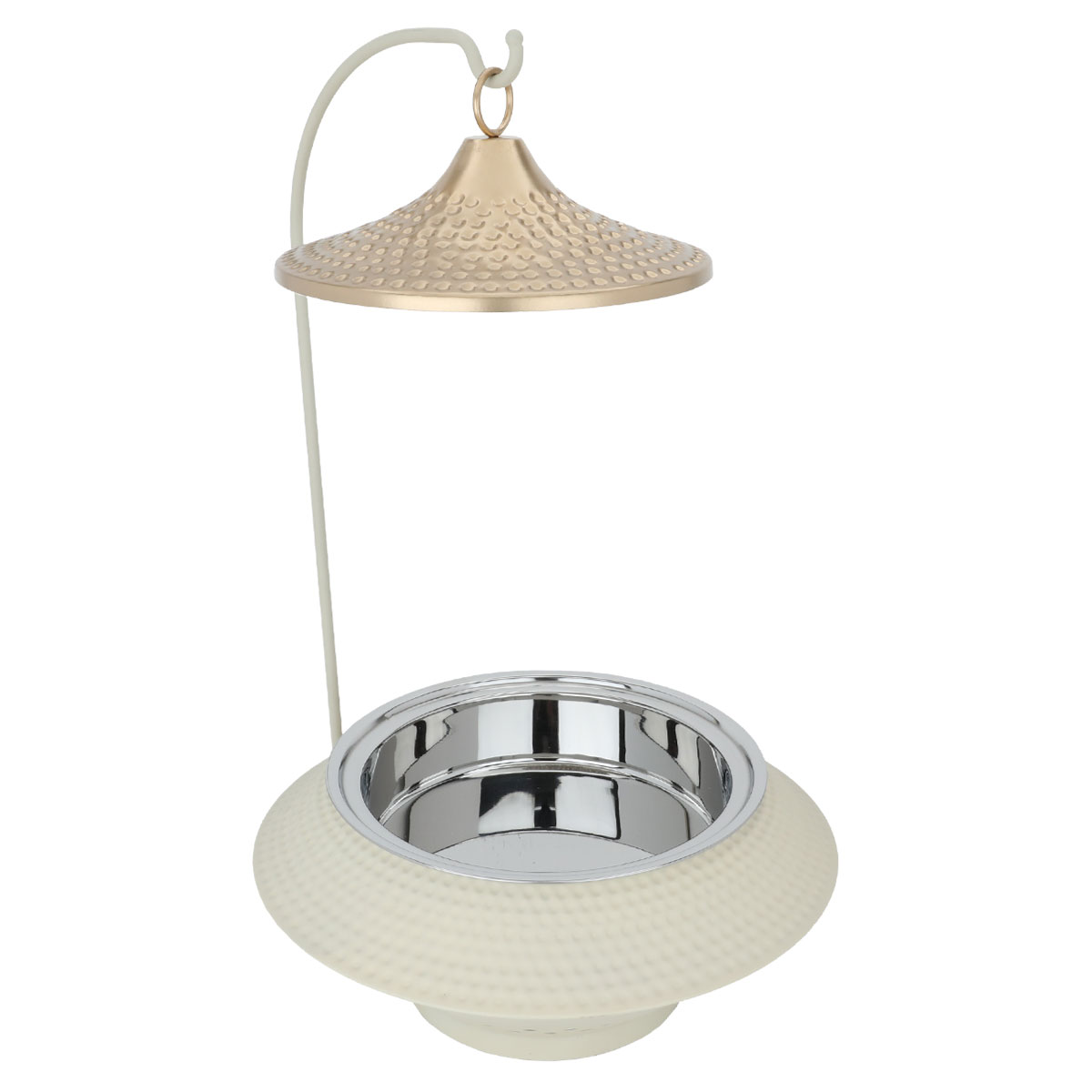 India Steel Double Bowl Food Warmer, 3 Liter - Beige product image 2