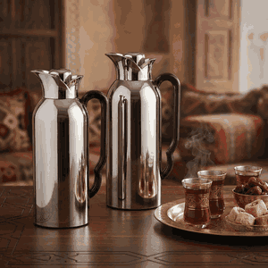 طقم ترامس طويق السيف غاليري، 1/0.75 لتر، الخامة الداخلية زجاج - فضي product image 2