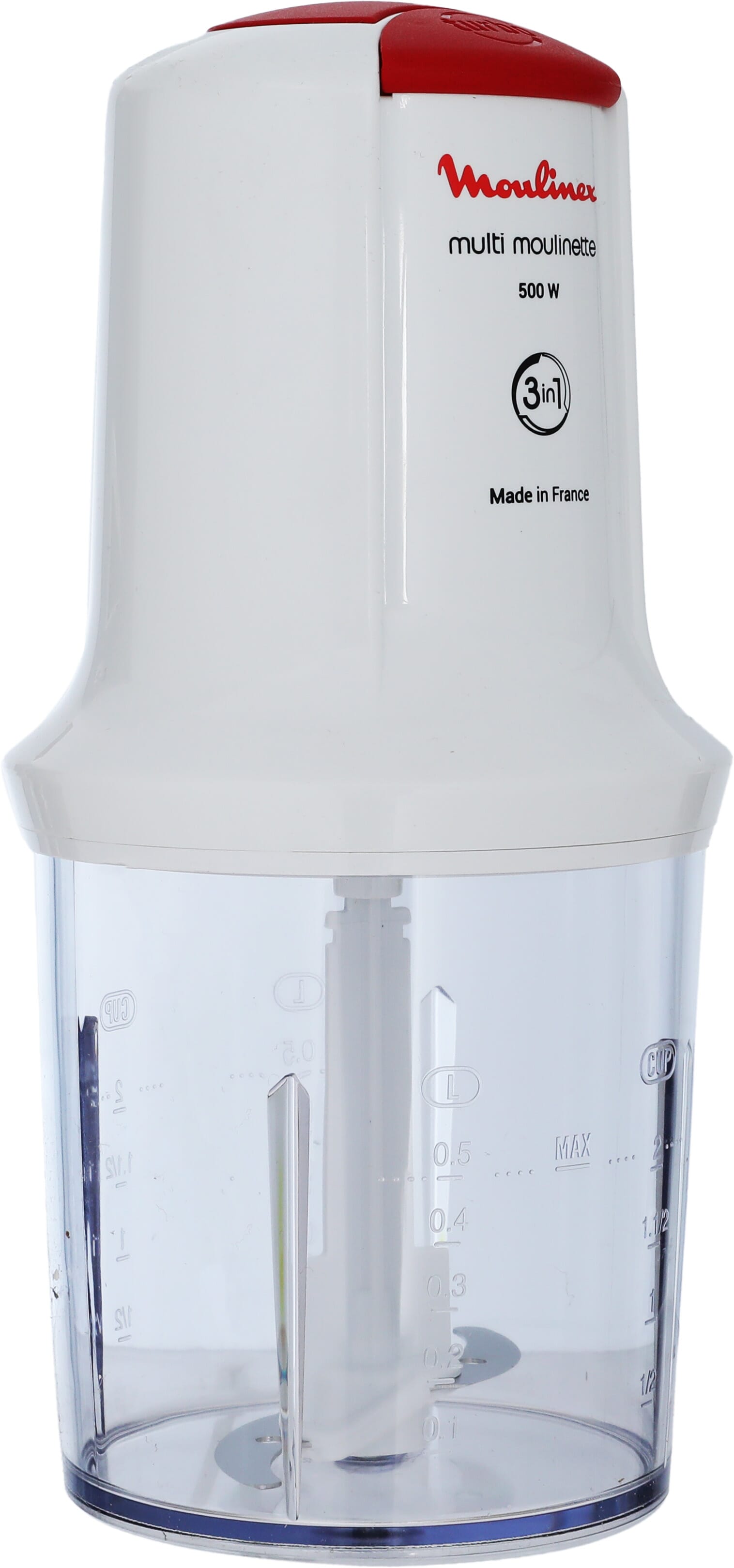 قطاعة خضروات مولينكس، 500 واط، 500 مل، 2 سرعة، AT711 - ابيض product image 3