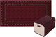 بكج سجادة مع مركى بوليستر سجادتي، 100×300 سم - احمر product image 1