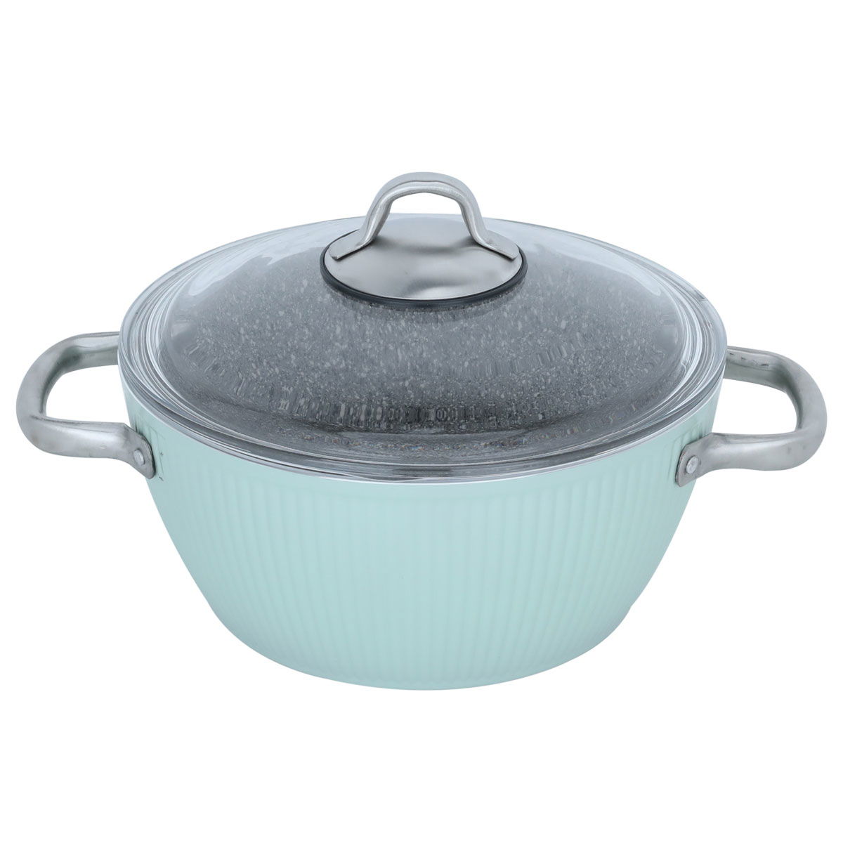 Al Saif Gallery granite cookware set, 9 pieces - light green product image 2