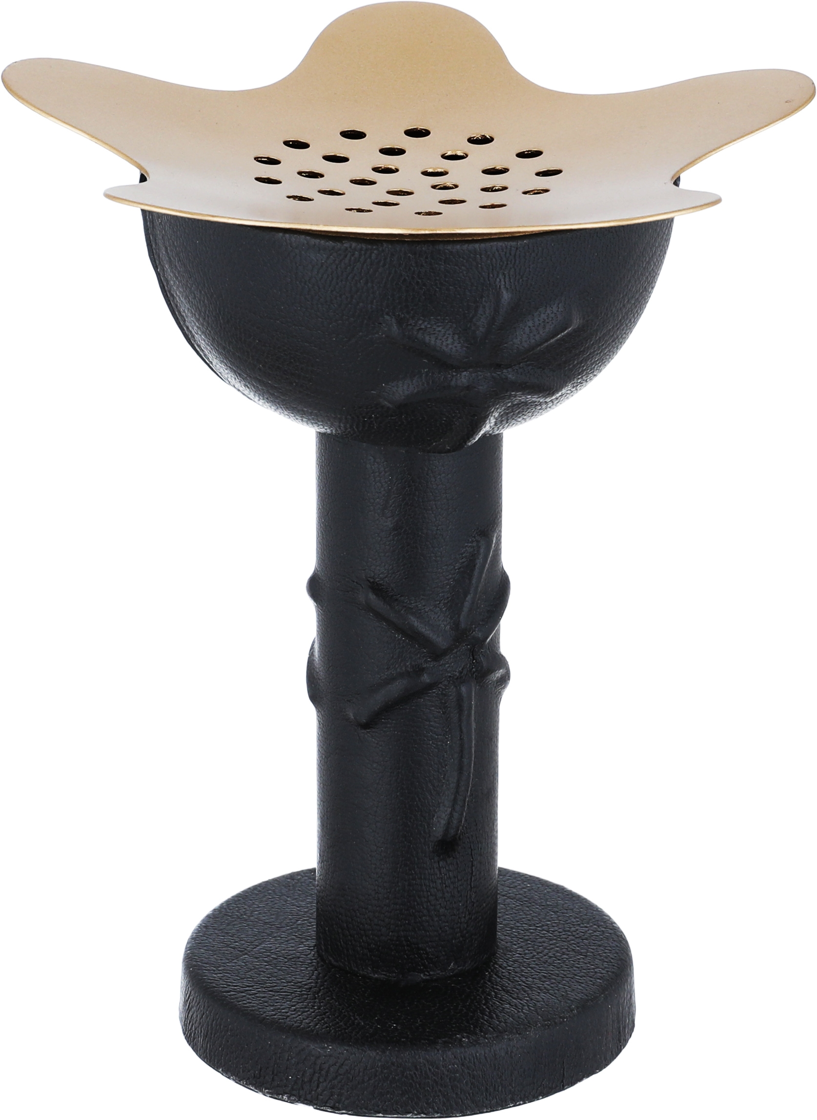 Al Saif Gallery Steel Incense Burner, 13.5x13.5x17.5 cm - Black Gold product image 2
