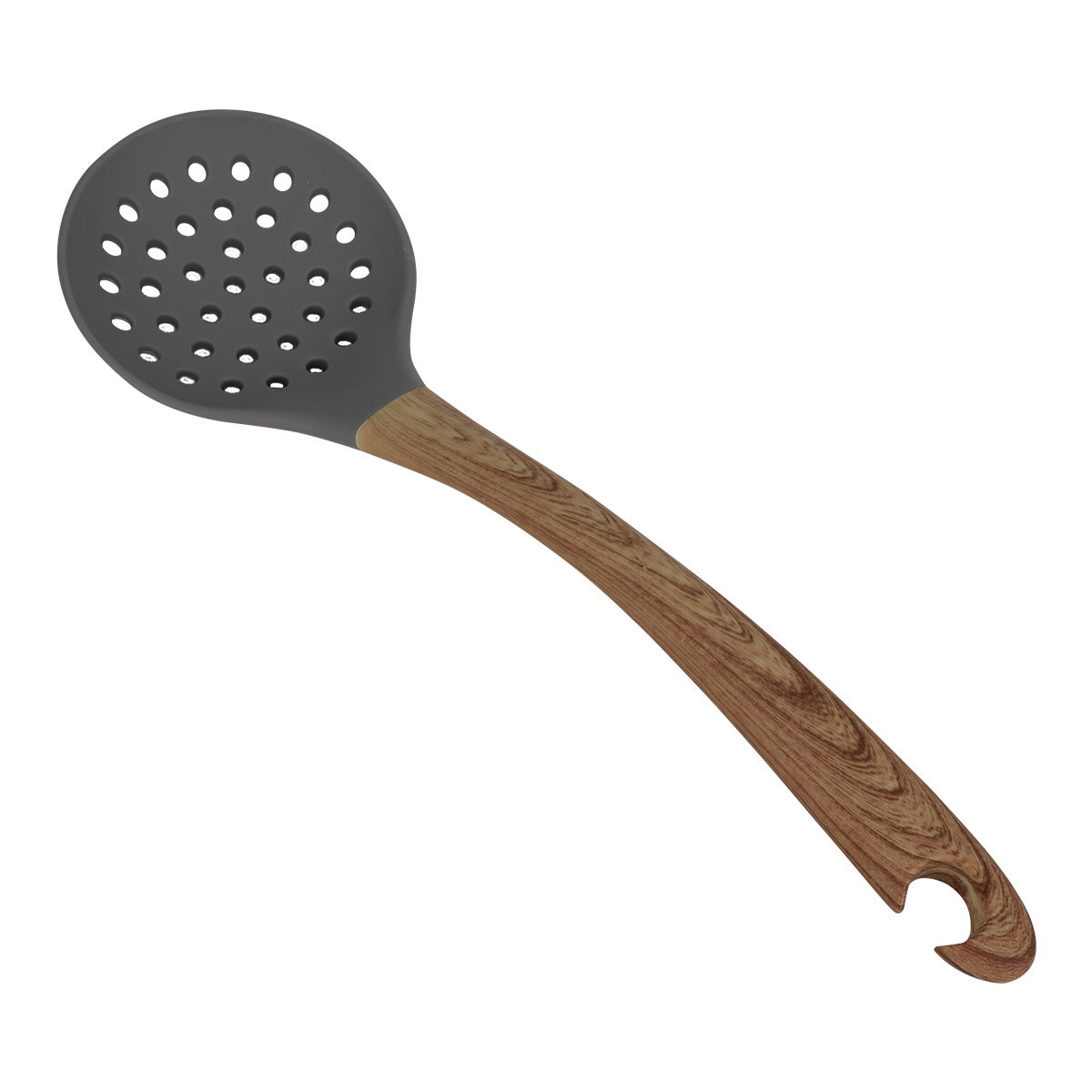 Alsaif Gallery Silicone Malas, Wooden Handle - Gray product image 2