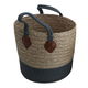 Al Saif Gallery Cotton Baskets Set, 20 x 30 x 35 cm, Round, with Handle, 3 Pieces - Beige product image 3