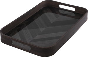 Al Saif Gallery Wooden Tray Set, Rectangular, 2 Pieces - Wooden Brown product image 2