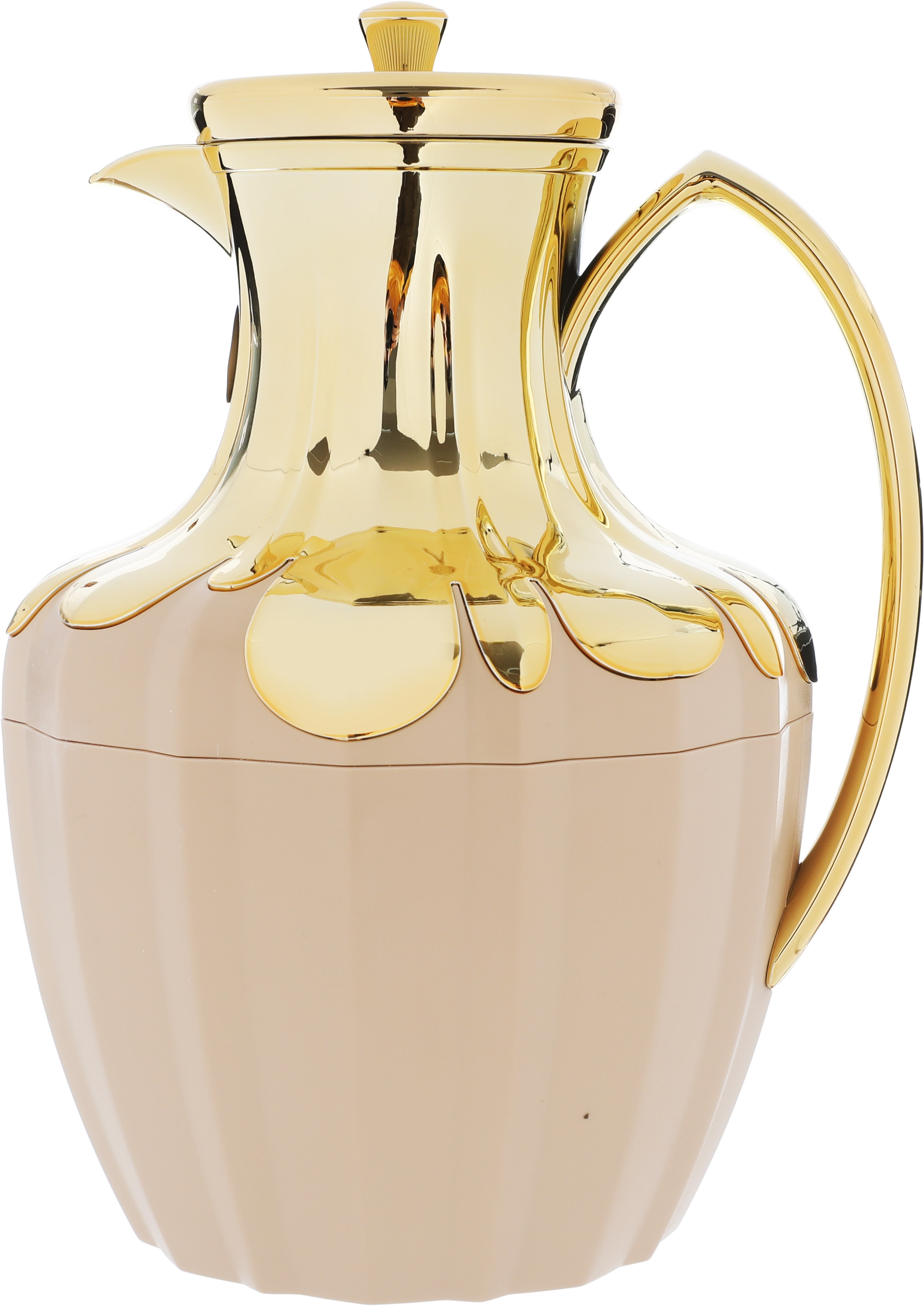 Everest Shaden Thermos, 1 liter, thermal glass inner shell, plastic outer shell - beige product image