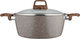 Rocky Granite Cooking Pot, 22cm, Deep, Wooden Handles, Glass Lid - Brown product image 2