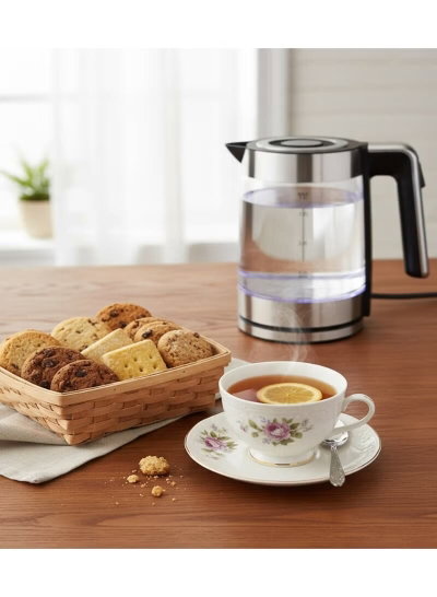 غلاية كهربائية تايفون، 2200 واط، 1.8 لتر، TY-01-005 - شفاف product image 3