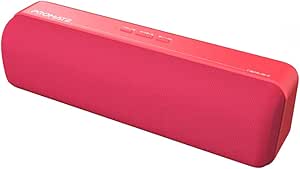 مكبر صوت لاسلكي معدن(بروميت)، 6 واط، ‎6 x 6,5 x 21,4سم، HD، بلوتوث 5.0، 4 ساعات، مقبس صوت 3.5 ملم، منفذ وسائط USB، وفتحة بطاقة Micro SD - أحمر product image 1