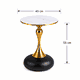 طقم طاولات سيراميك و ستيل و اكرليك، 7 قطع - اسود ذهبي product image 4