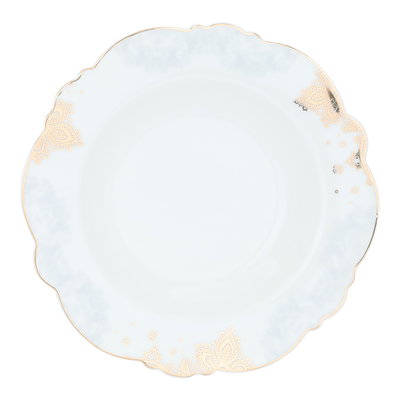 طقم سفرة بورسلان السيف غاليري، منقوش ذهبي، 65 قطعة - أبيض product image 2