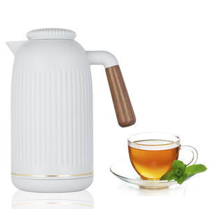 Everest Jayda Thermos, 1 liter, thermal glass inner shell, plastic outer shell - white product image
