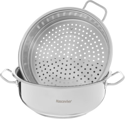 طقم قدور استيل هاشفير، 5 قطع، غطاء زجاجي - فضي product image 3