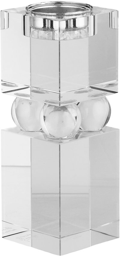 مبخرة زجاج السيف غاليري، قاعدة مربع، 6x6x16 سم - شفاف product image 1