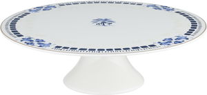 طقم ستاند كيك بورسلان السيف غاليري، 9 قطع، مشجر ازرق، قاعدة - ابيض شفاف product image 2