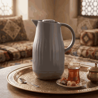 ترمس ايفا تايمليس، 1 لتر، الخامة الداخلية زجاج - كابتشينو product image 2