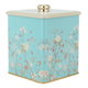 علبة تخزين استيل السيف غاليري، 120×120×137 ملم، نقش ورود - أزرق فاتح product image 3