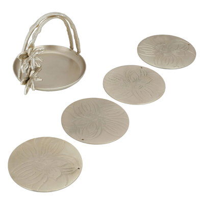 شيالة حلا نحاس السيف غاليري، 14.5×11.5×11.5 سم، دائري، مع الصحون، 5 قطع - ذهبي product image 2