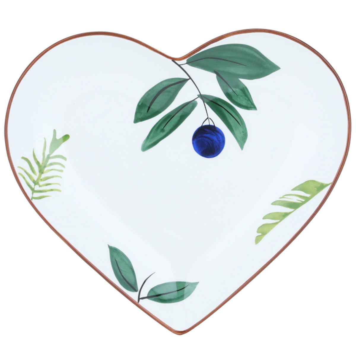 Al Saif Gallery porcelain dessert plate, 9.5 inches, fruit pattern - white product image 2