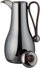 Al Saif Gallery Gheem Thermos Set, 2 Pieces, 1/1 Liter, Glass Inner Container, Wooden Handle - Glossy Black product image 6
