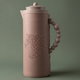 Al Saif Gallery Royal 7T thermos, 1 liter, leather covered, horse engraving, glass inner case, plastic outer case - Cappuccino product image 1