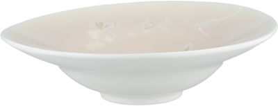 زبدية بورسلان السيف غاليري، 7.8 انش، منقوش - ابيض وردي فاتح product image 2