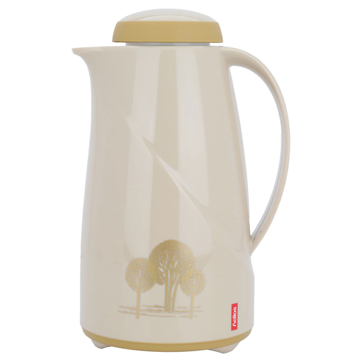 ترمس هيليوز، 1 لتر، حافظة داخلية زجاج، هيكل خارجي بلاستيك - بيج product image 1