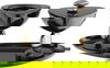 طقم مبخرة ستانلس استيل السيف غاليري، 3 قطع - اسود product image 1