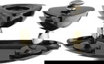 طقم مبخرة ستانلس استيل السيف غاليري، 3 قطع - اسود product image 1
