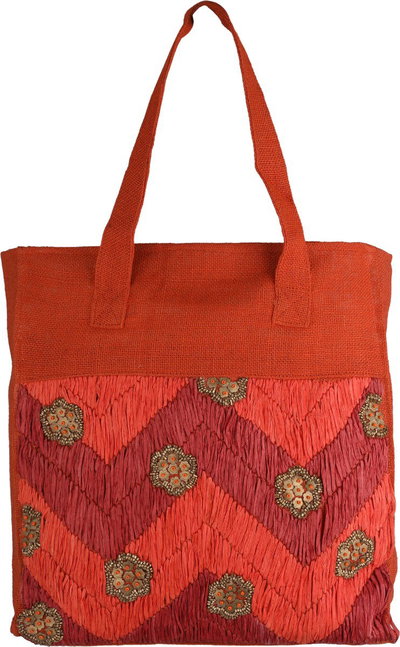 Al Saif Gallery Canvas Thermos Bag, 44 x 38 cm - Red product image 4