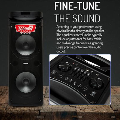 مكبر صوت لاسلكي نيكاي، بلوتوث، ميكروفون لاسلكي، NPRTY1060 - اسود product image 4