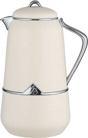 Luza Bran Thermos Set, 0.7/1 Liter, 2 Pieces, Glass Interior - Cream Silver product image 2