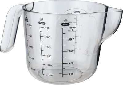 طقم اكواب قياس اكريليك السيف غاليري، قطعتين، 0.5/1 لتر، عصارة - رمادي شفاف product image 5