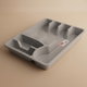 Proff plastic spoon and knife stand, 38 x 30 x 5 cm - gray product image 1
