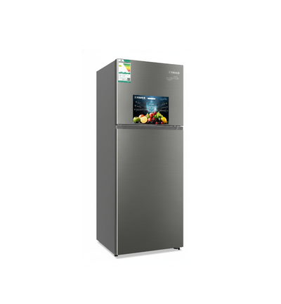 ثلاجة انفرتر فيشر، 320 لتر، 11.3 قدم، 2 باب، فريزر علوي، FR-FIH400CSW - رمادي product image 2