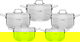 طقم قدور استيل هاشفير، 10 قطع - فضي product image 1