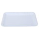 صحن تقديم مستطيل بلاستيك السيف غاليري، 35x27x3 سم، منقوش - أبيض product image 1