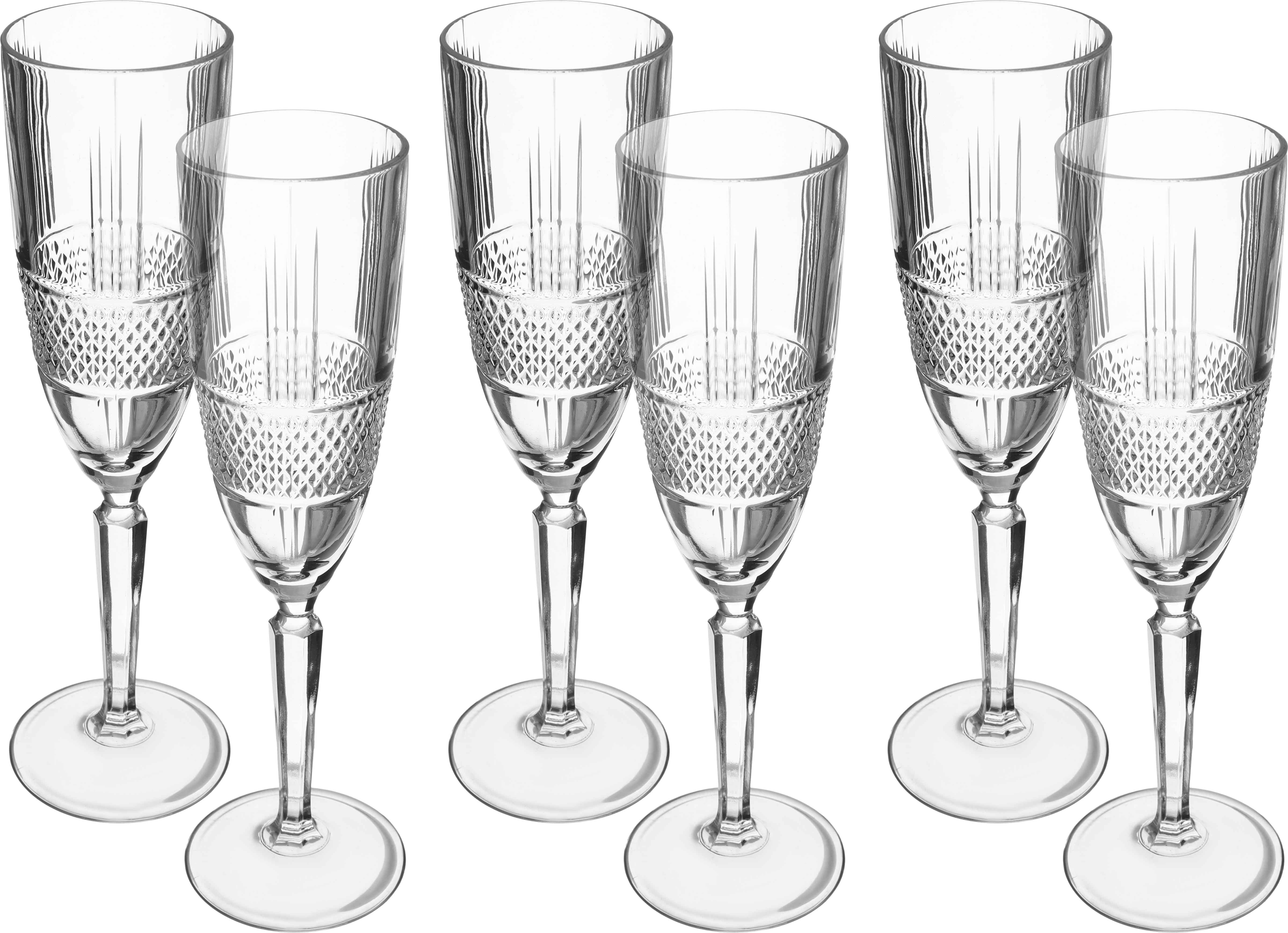 RCR Glass Bottom Juice Cups, 6 Pieces, 180 ml, Italian - Clear product image 1