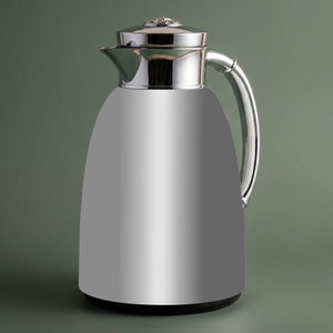 Al Saif Gallery Yatooq thermos, 1 liter, thermal glass inner container, steel outer shell - silver product image