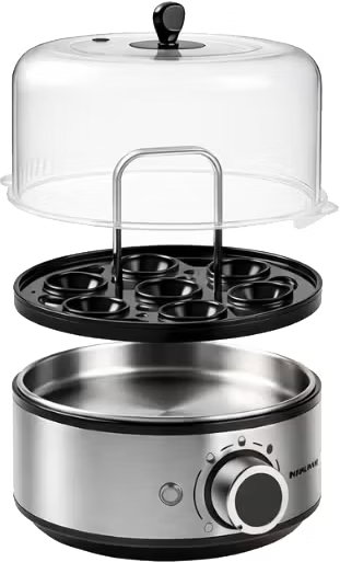 Nikai Egg Steamer, 400W, 7 Egg Capacity, Automatic Shut-Off, NEB701 - Silver product image 2